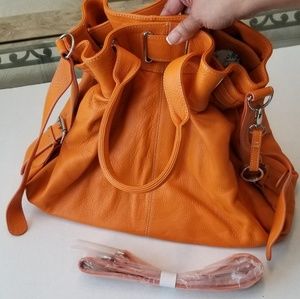 Barr and Barr Orange Leather Bag